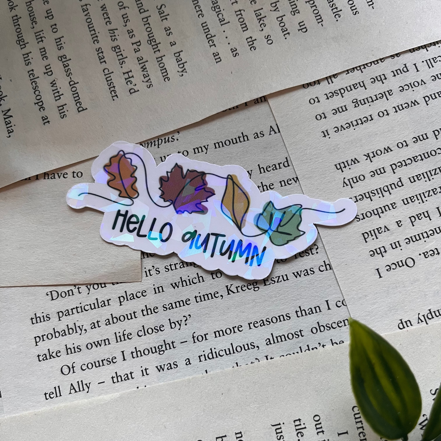 Hello Autumn sticker