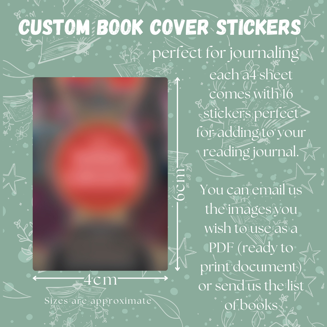 Custom Book Cover Stickers