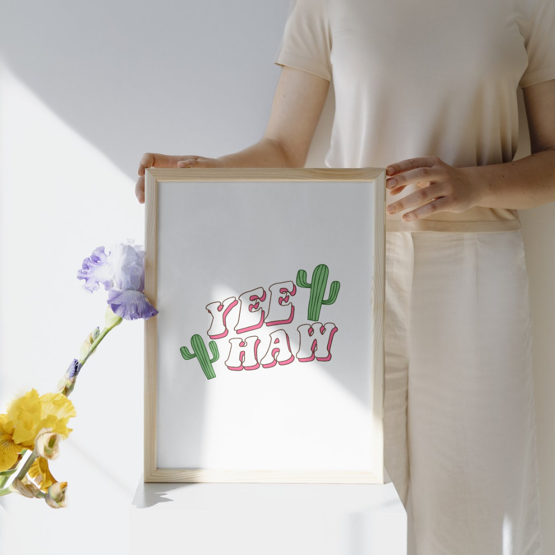 Yee Haw Digital Art Print