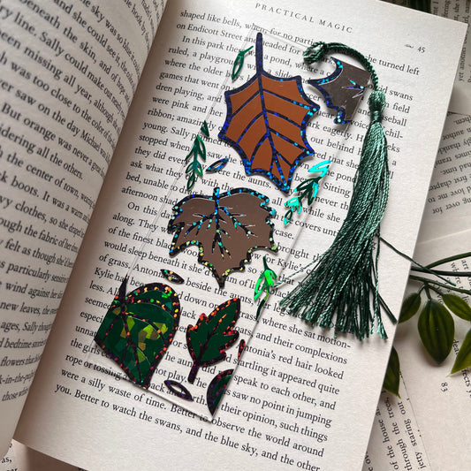 Autumn Leaves Acrylic Bookmark