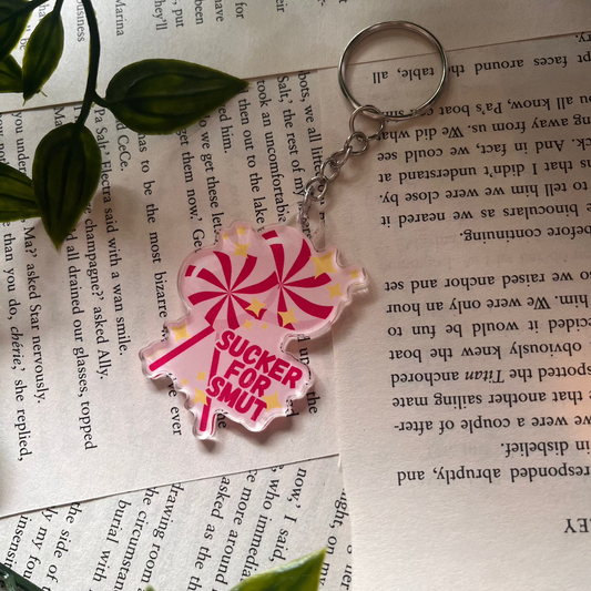 'Sucker For Smut' Acrylic Keychain