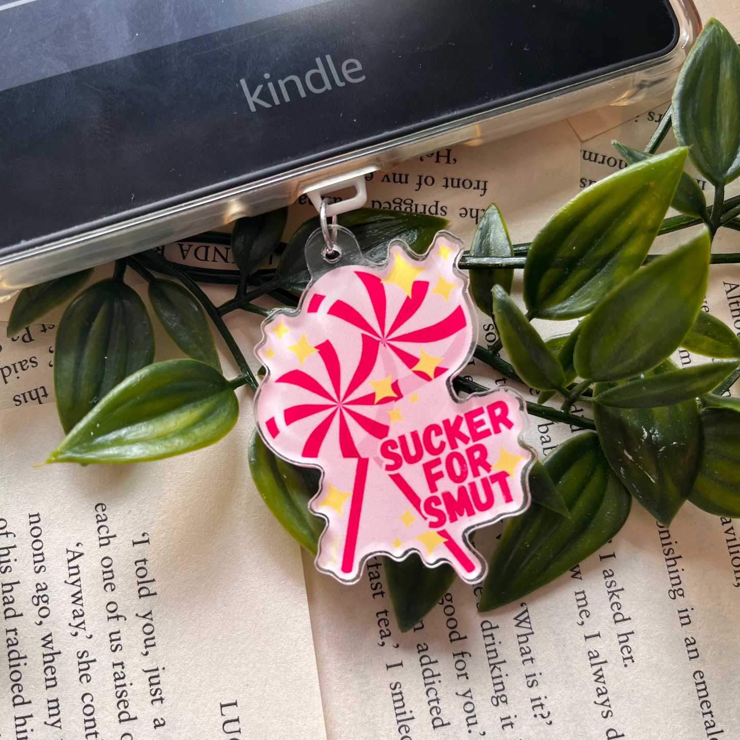 'Sucker For Smut' Acrylic Charm