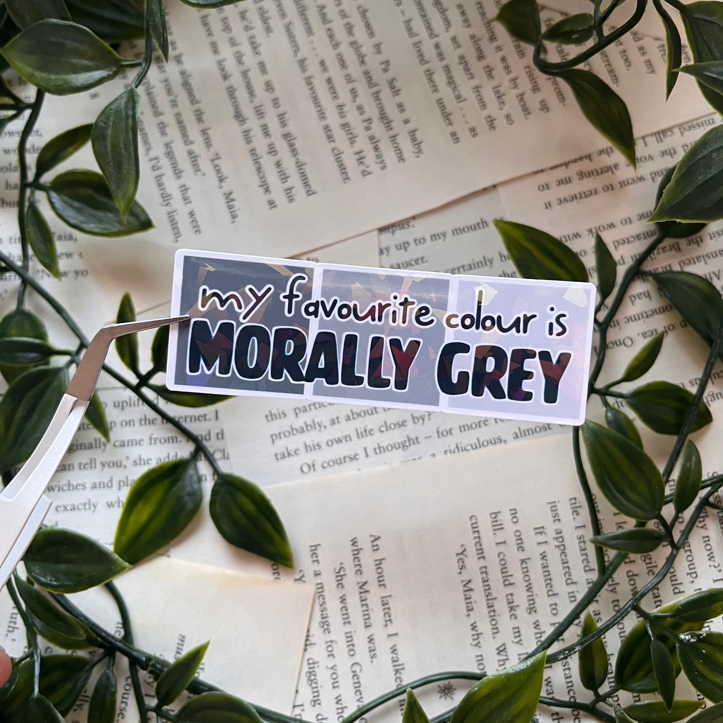 Morally Grey Sticker