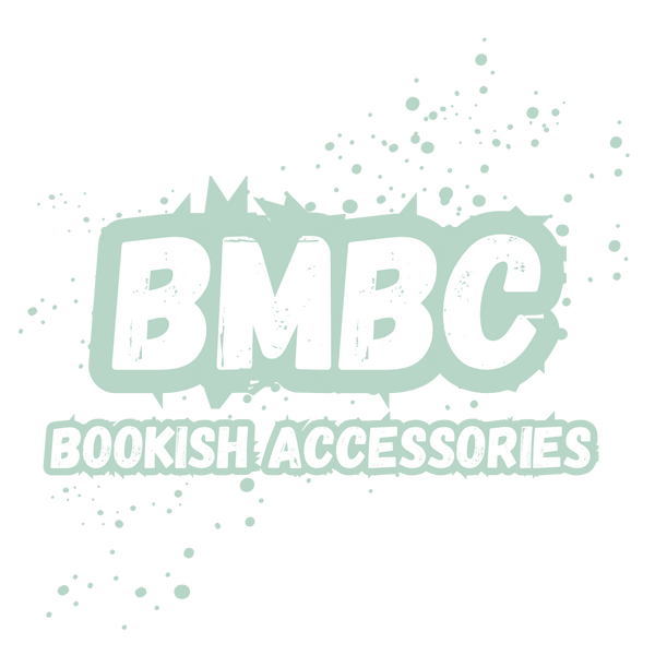 Logo of BMBC Bookish Accessories with a light green color scheme on a white background