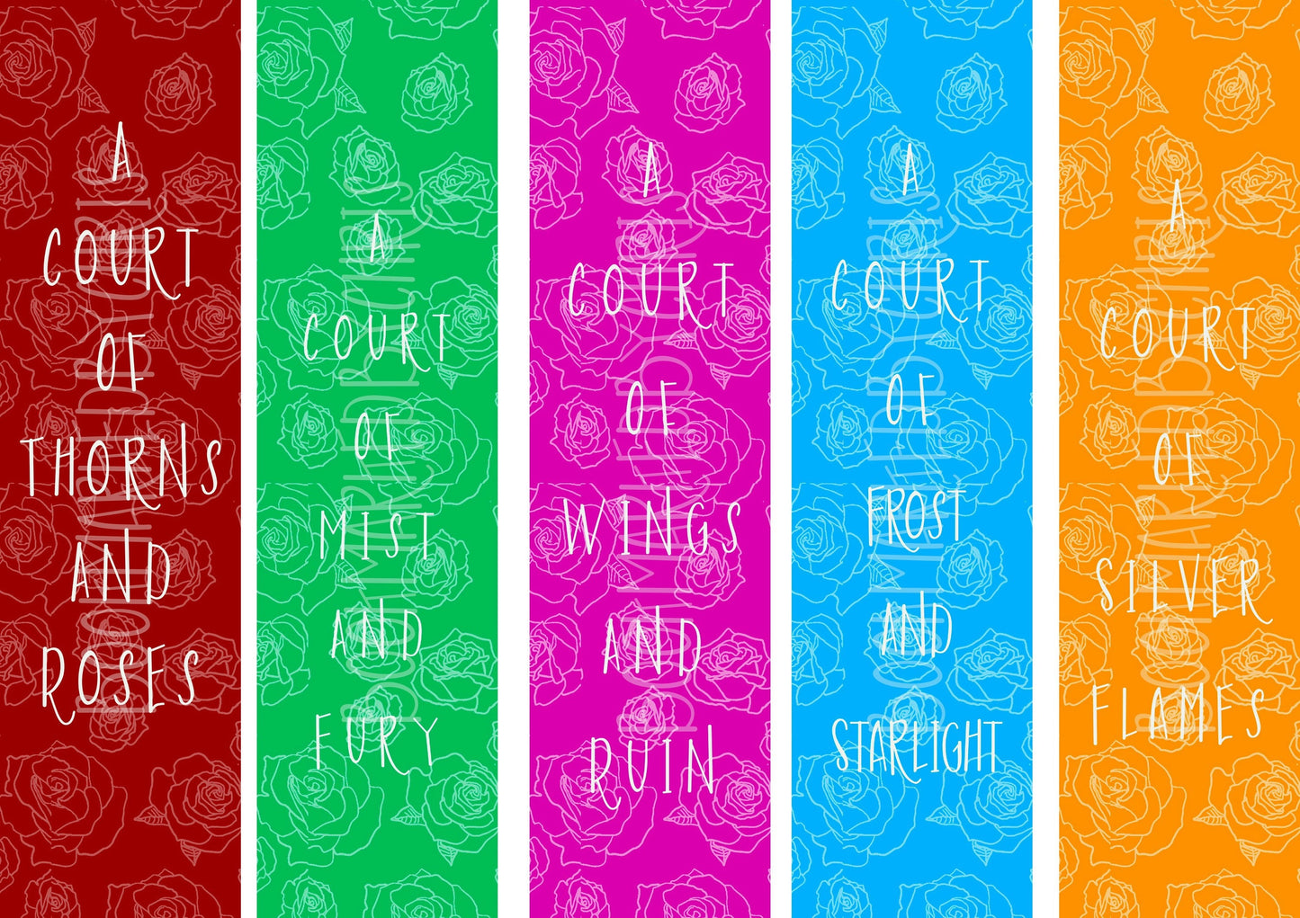 ACOTAR Bookmark collection