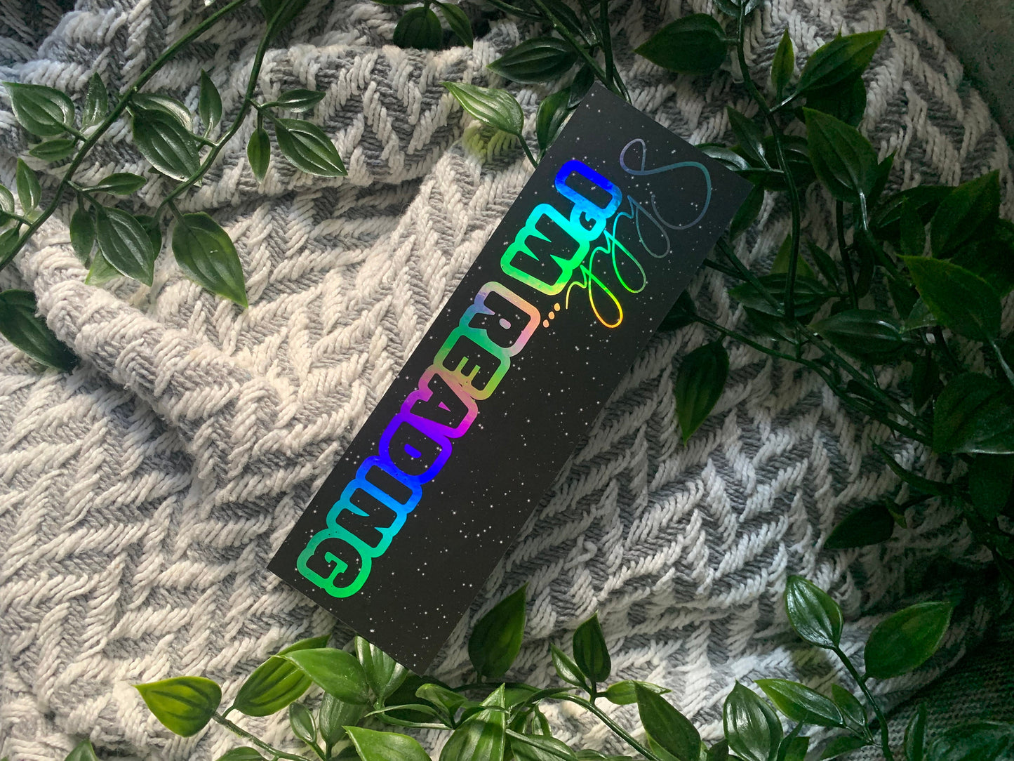 Shh I'm Reading Foiled Bookmark