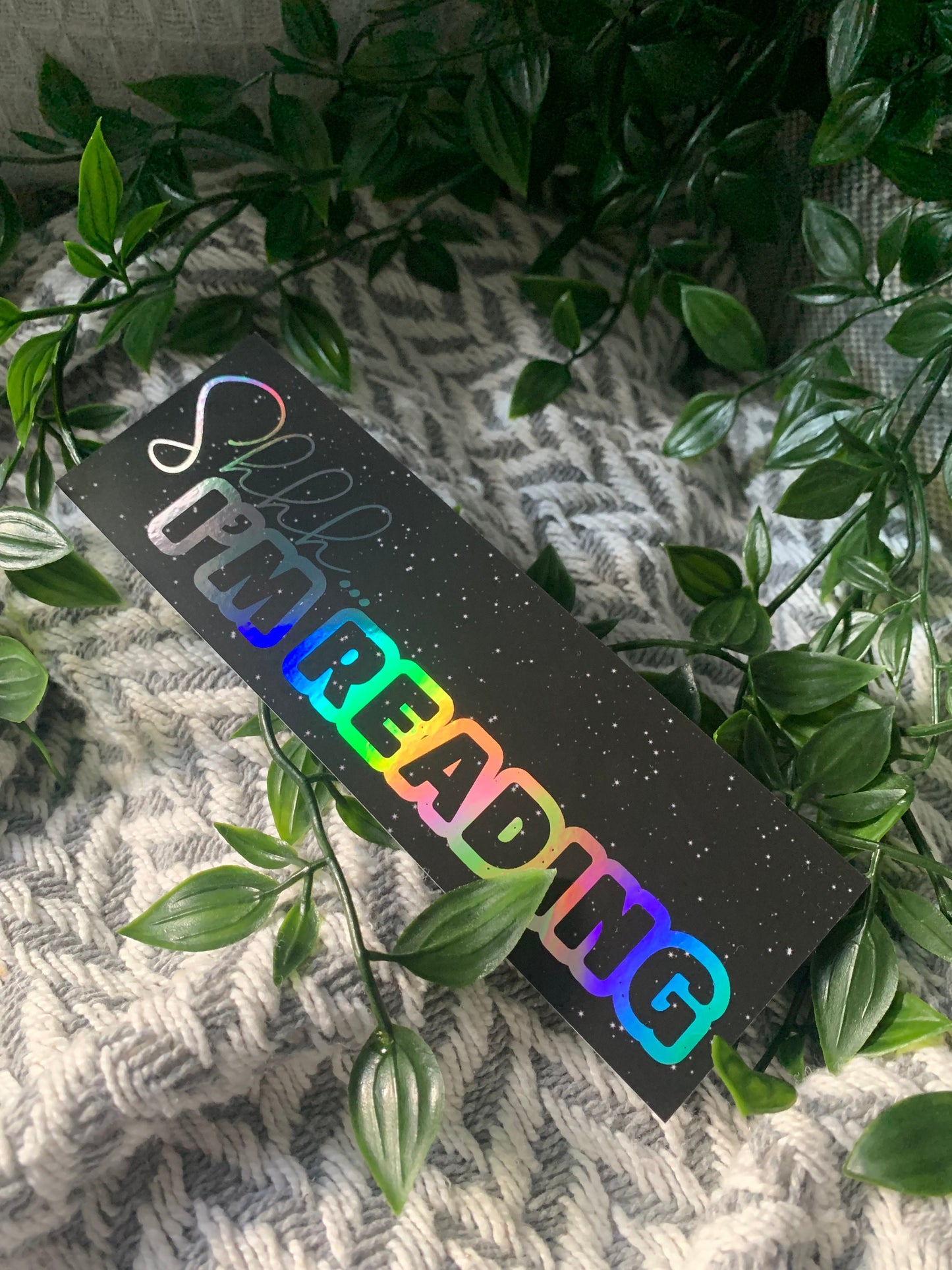 Shh I'm Reading Foiled Bookmark