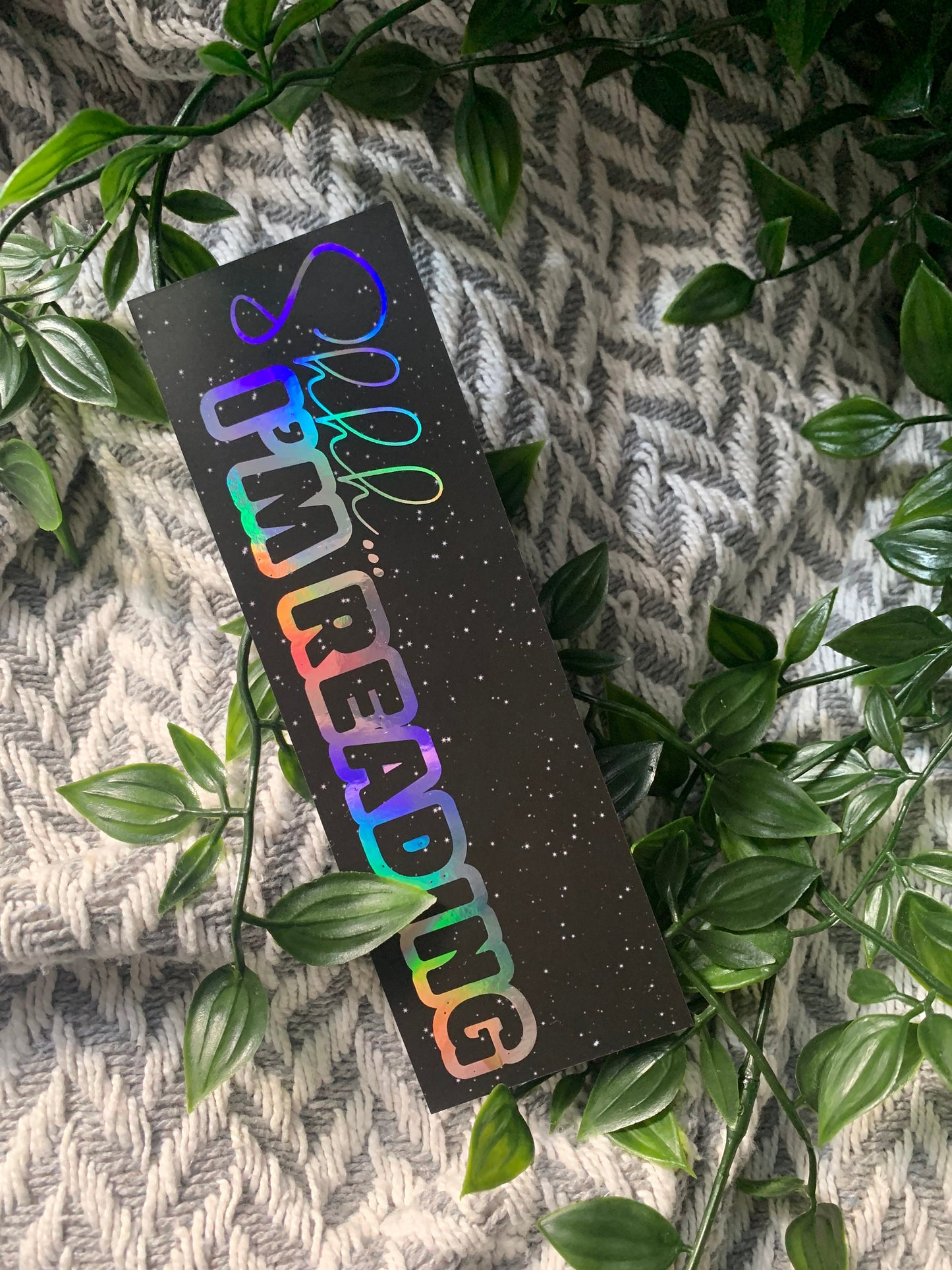 Shh I'm Reading Foiled Bookmark