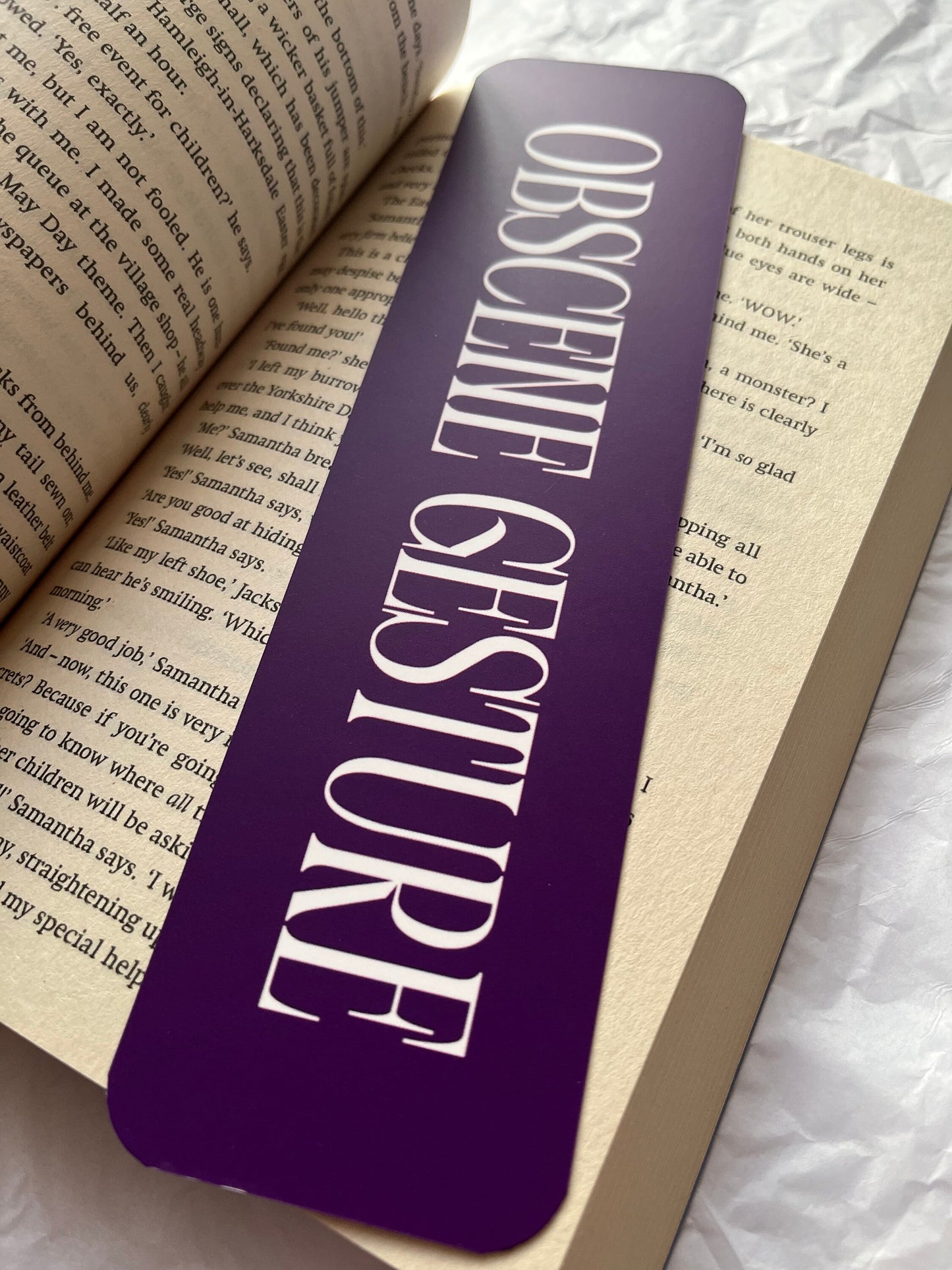 Obscene Gesture Bookmark