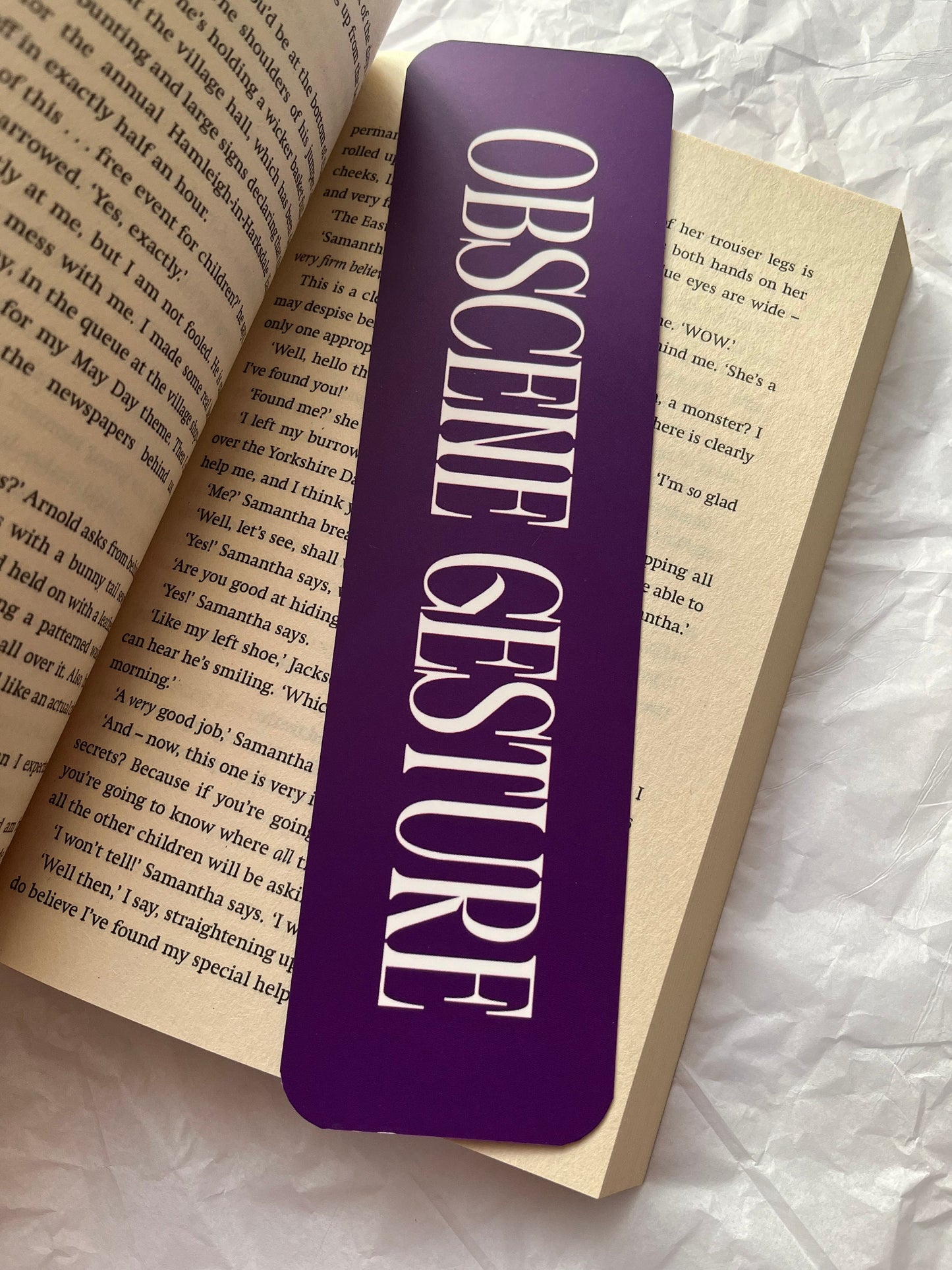 Obscene Gesture Bookmark